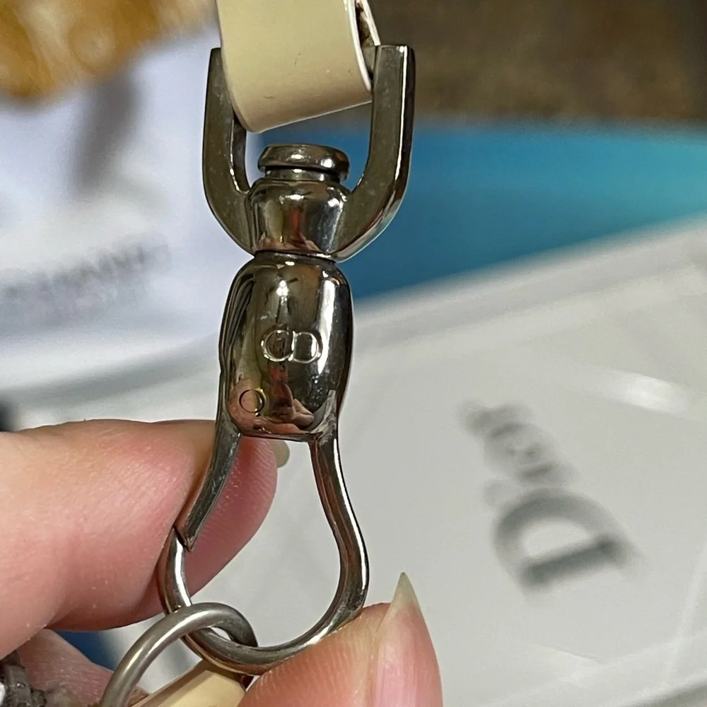 Dior Pink Oblique Logo Mini Canvas Saddle Bag - Picture 5 of 17